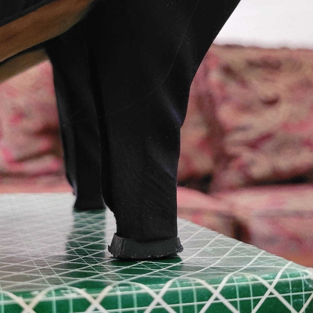 J . Renée Black Satin Rhinestone Pumps - Picture 7 of 10
